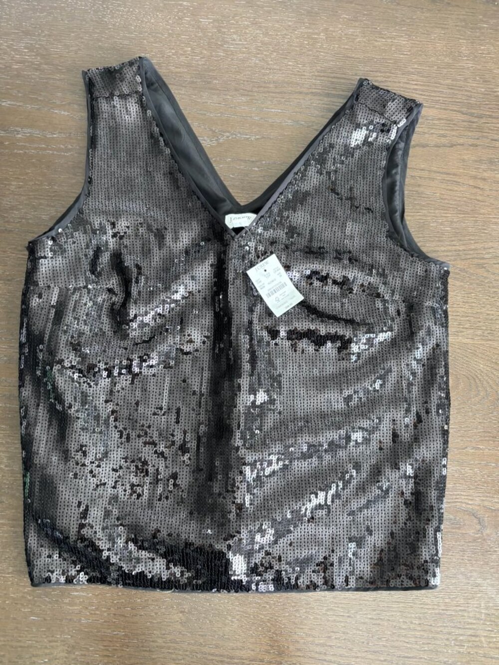 NWT J. Crew sequin v-neck tank top